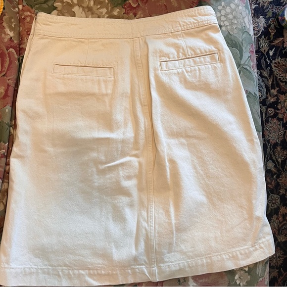 J Crew Cream A-line Denim Skirt NWT - Picture 6 of 6